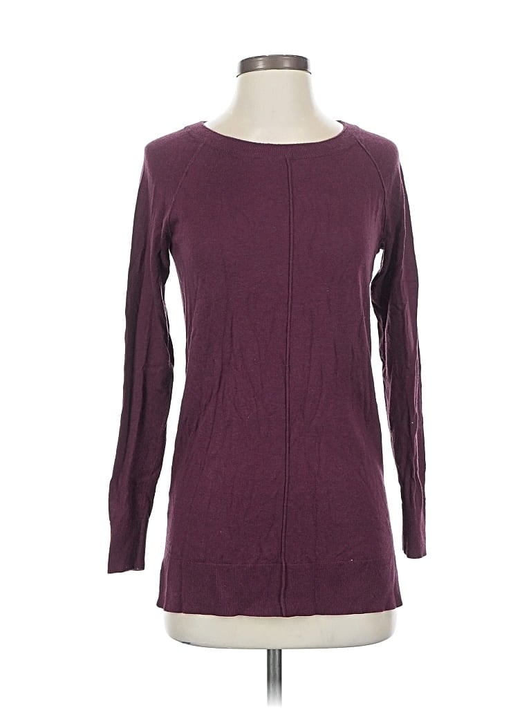 Pre-owned Ann Taylor Pullover Sweater In Purple