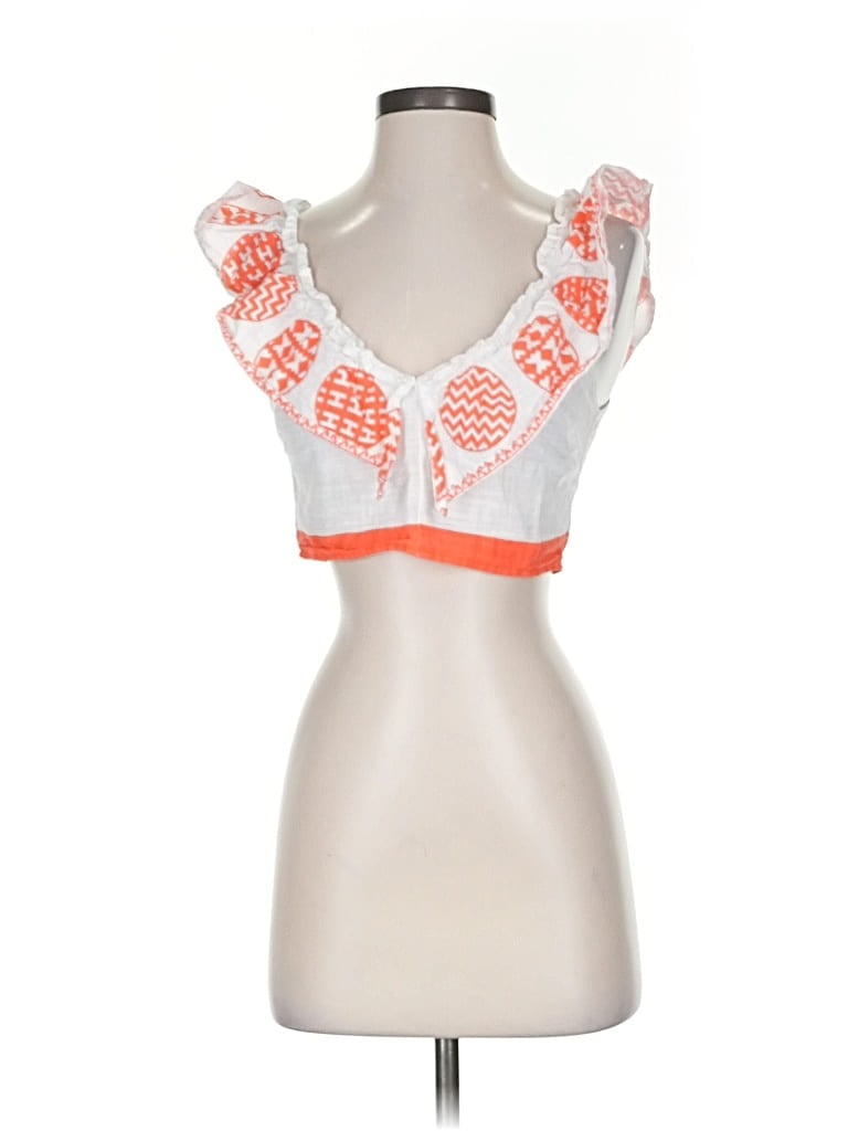 Pre-owned L'atiste By Amy Sleeveless Blouse In Orange
