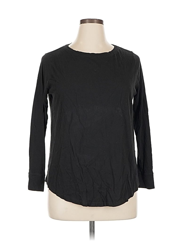Pre-owned Terra & Sky 3/4 Sleeve T-shirt In Black