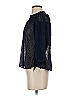 Zara Basic 100% Polyester Black Blue 3/4 Sleeve Blouse Size XS - photo 5