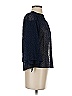 Zara Basic 100% Polyester Black Blue 3/4 Sleeve Blouse Size XS - photo 4