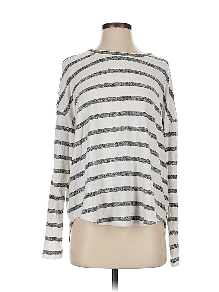 Pre-owned Lucky Brand Cardigan Sweater In Silver