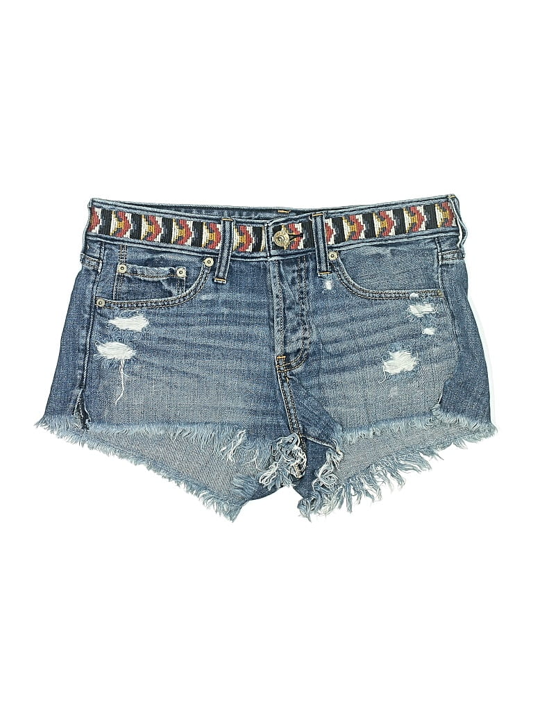 Pre-owned Abercrombie & Fitch Denim Shorts In Blue