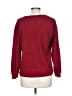 Coeur De Vague Burgundy Red Pullover Sweater Size L - photo 2