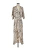 Lezat 100% Polyester Animal Print Tan Casual Dress Size XS - photo 1