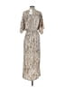 Lezat 100% Polyester Animal Print Tan Casual Dress Size XS - photo 2