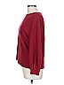 Coeur De Vague Burgundy Red Pullover Sweater Size L - photo 5