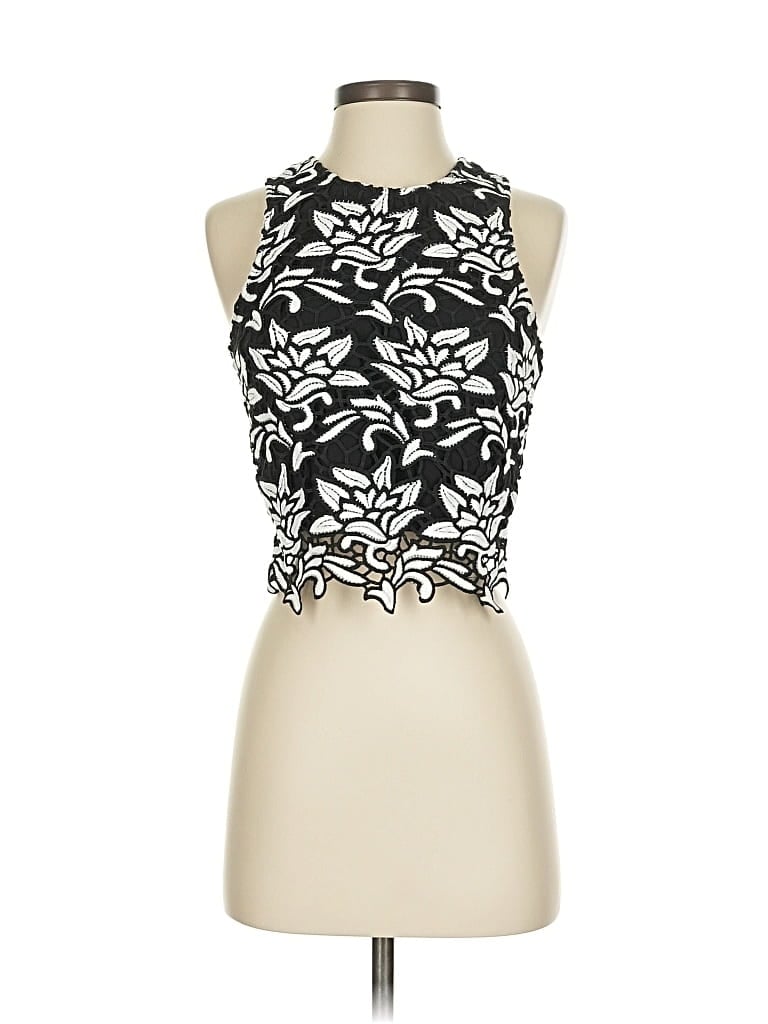 Pre-owned Joa Sleeveless Blouse In Black