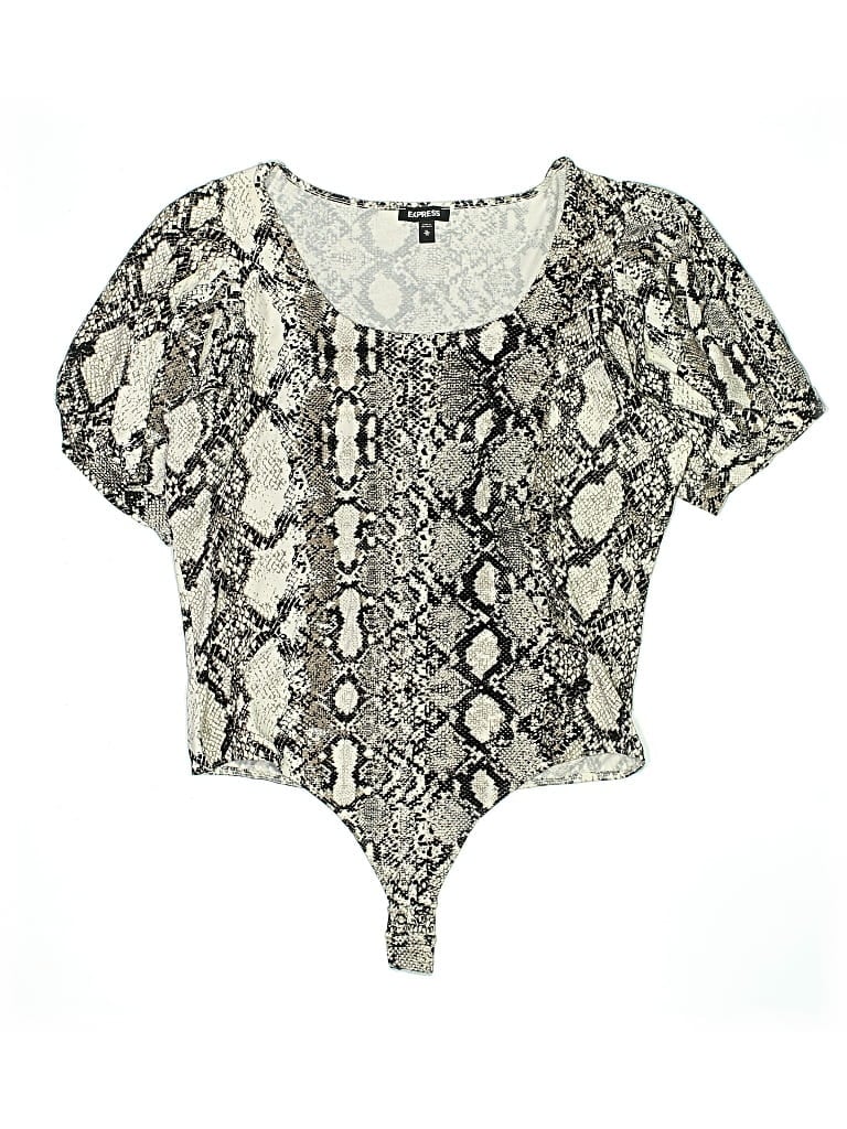 Pre-owned Express Bodysuit In Silver