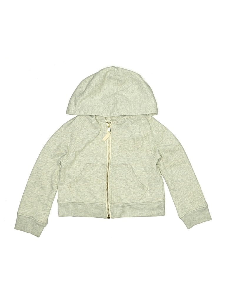 Pre-owned Crewcuts Kids' Zip Up Hoodie In Green