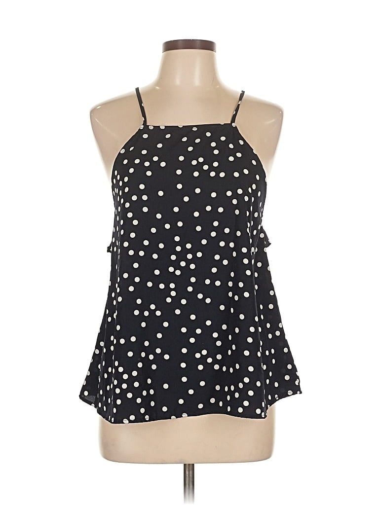 Pre-owned Blue Rain Sleeveless Blouse In Black