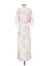 Lezat 100% Polyester Ivory Casual Dress Size S - photo 2