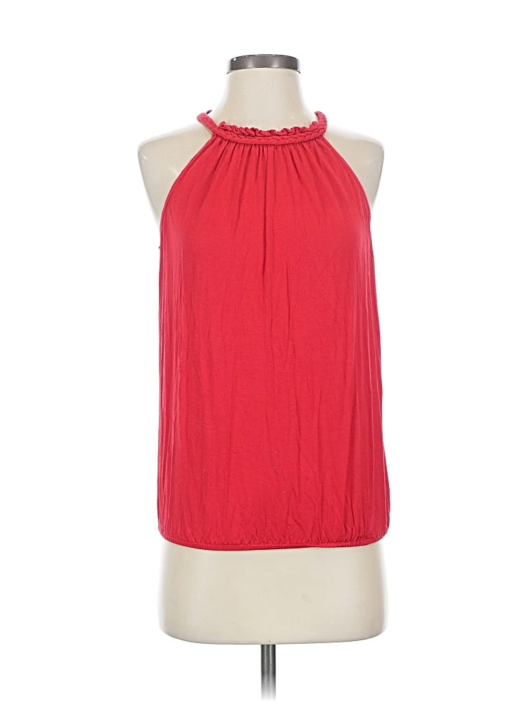 Pre-owned Max Studio Sleeveless Blouse In Red