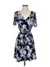 SJS Floral Blue Casual Dress Size S - photo 1