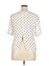 Evan Picone 100% Rayon Polka Dots Ivory Short Sleeve Blouse Size 14 - photo 2