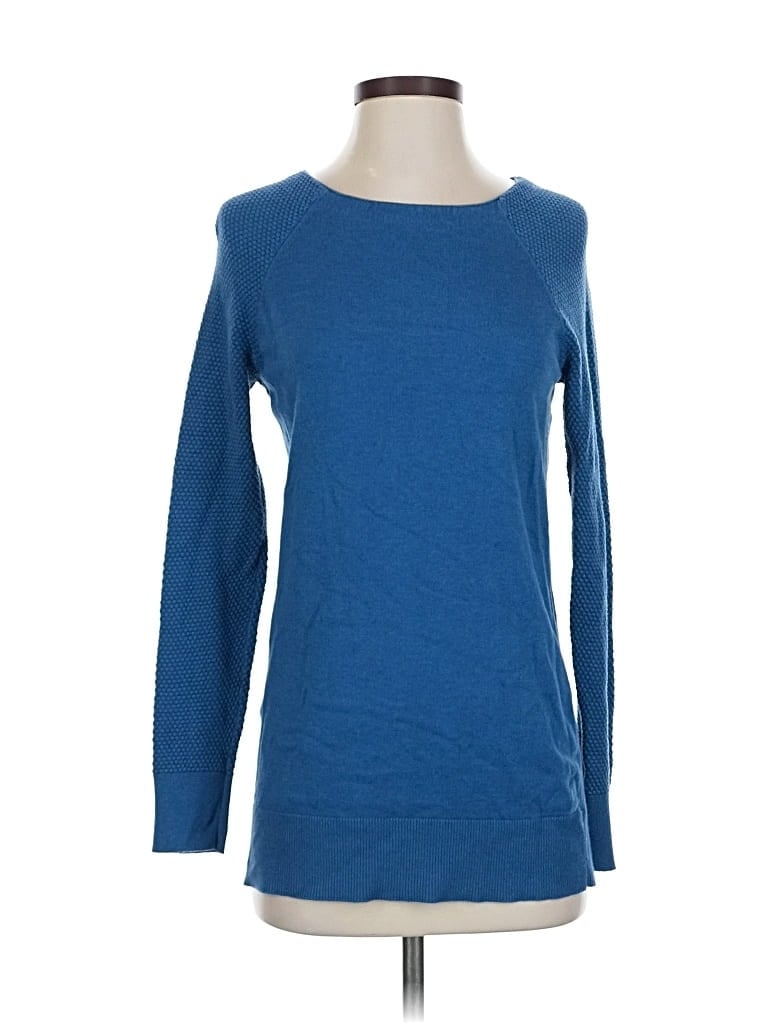 Pre-owned Ann Taylor Loft Outlet Pullover Sweater In Blue
