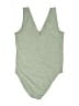 Gap Solid Green Bodysuit Size S - photo 2