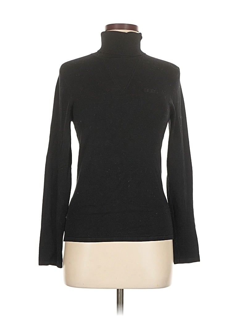 Pre-owned Bcbgmaxazria Turtleneck Sweater In Black