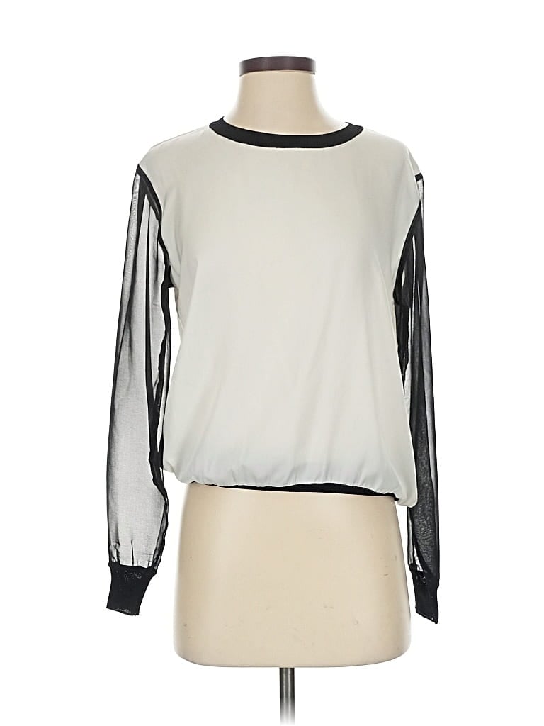 FRENCH CONNECTION Pre-owned Long Sleeve Blouse In Silver