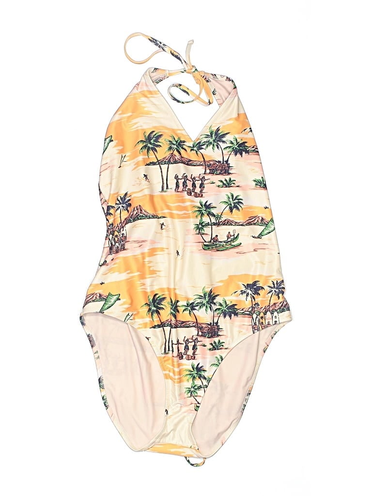 Pre-owned Aerie One Piece Swimsuit In White
