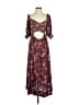 Omika 100% Modal Floral Brown Casual Dress Size XS - photo 1