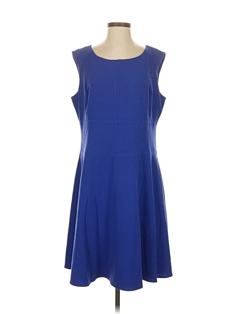 Pre-owned Marc New York Andrew Marc Casual Dress In Blue