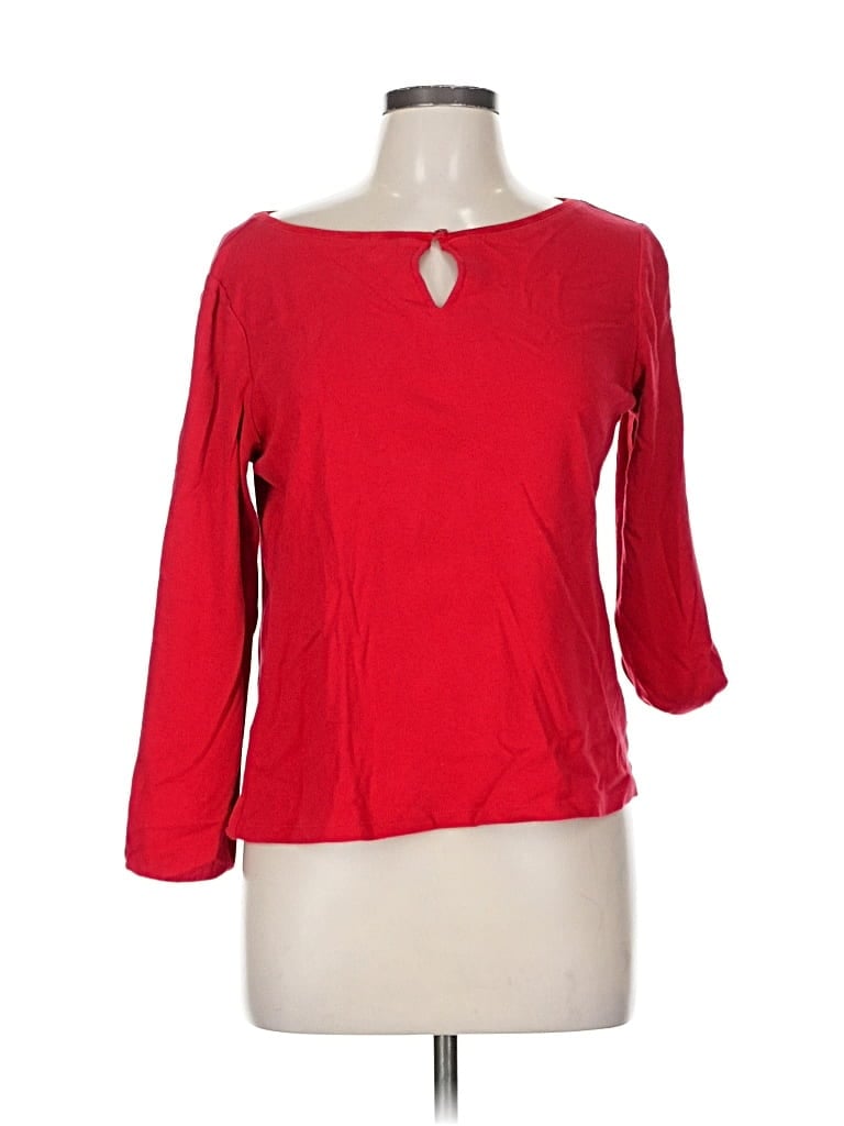 Pre-owned Talbots Outlet 3/4 Sleeve T-shirt In Red