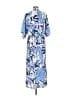 Lezat 100% Polyester Blue Casual Dress Size L - photo 2