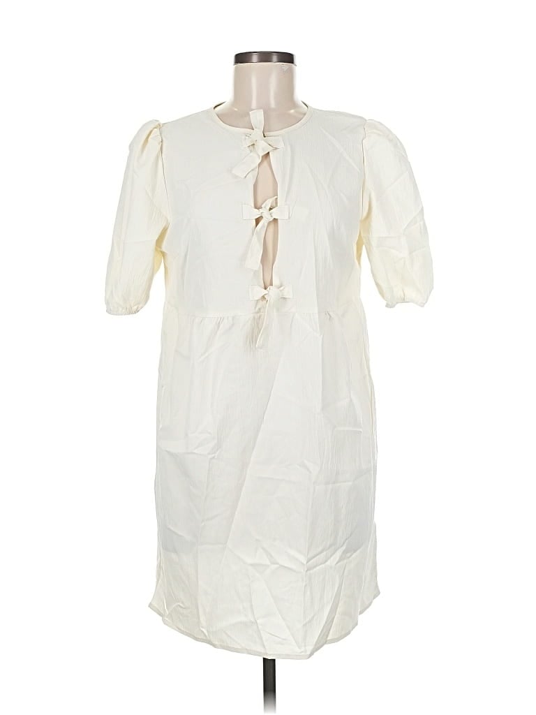 Pre-owned Shein Casual Dress In White