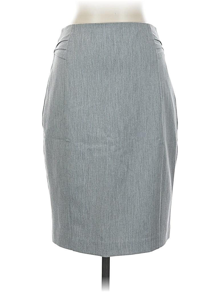 Pre-owned Express Formal Skirt In Gray