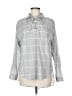 Mod Ref 100% Cotton Gray Long Sleeve Blouse Size M - photo 1