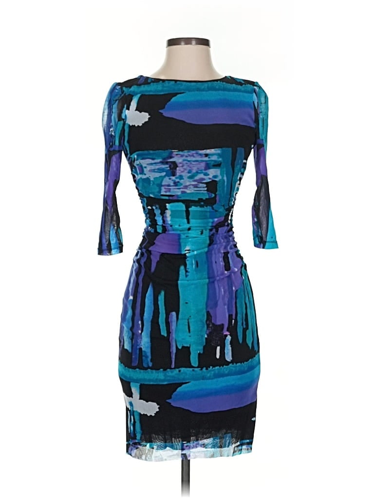 KAY UNGER Pre-owned Cocktail Dress In Blue