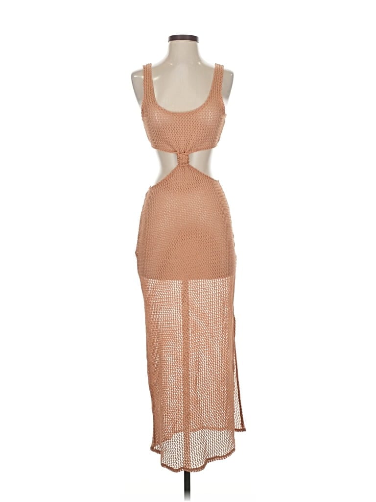 Pre-owned Shade & Shore Cocktail Dress In Brown