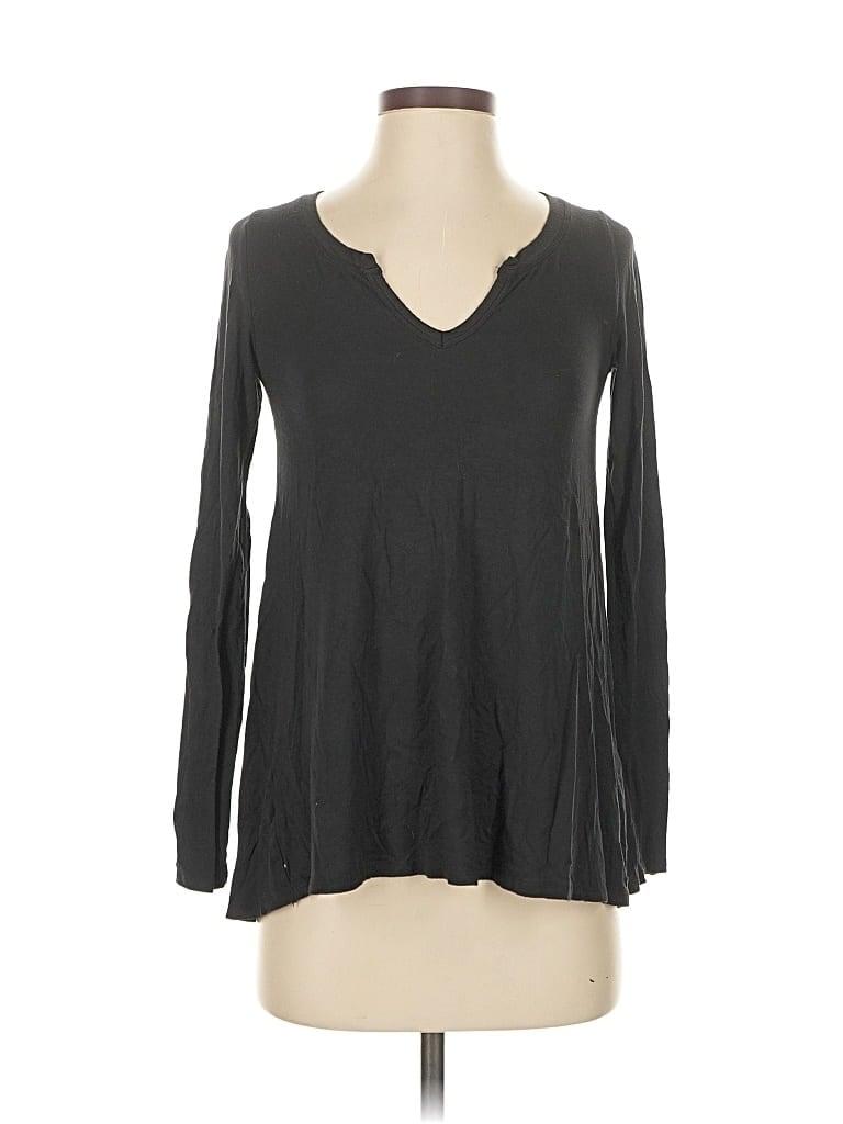 Pre-owned Hollister Long Sleeve T-shirt In Gray