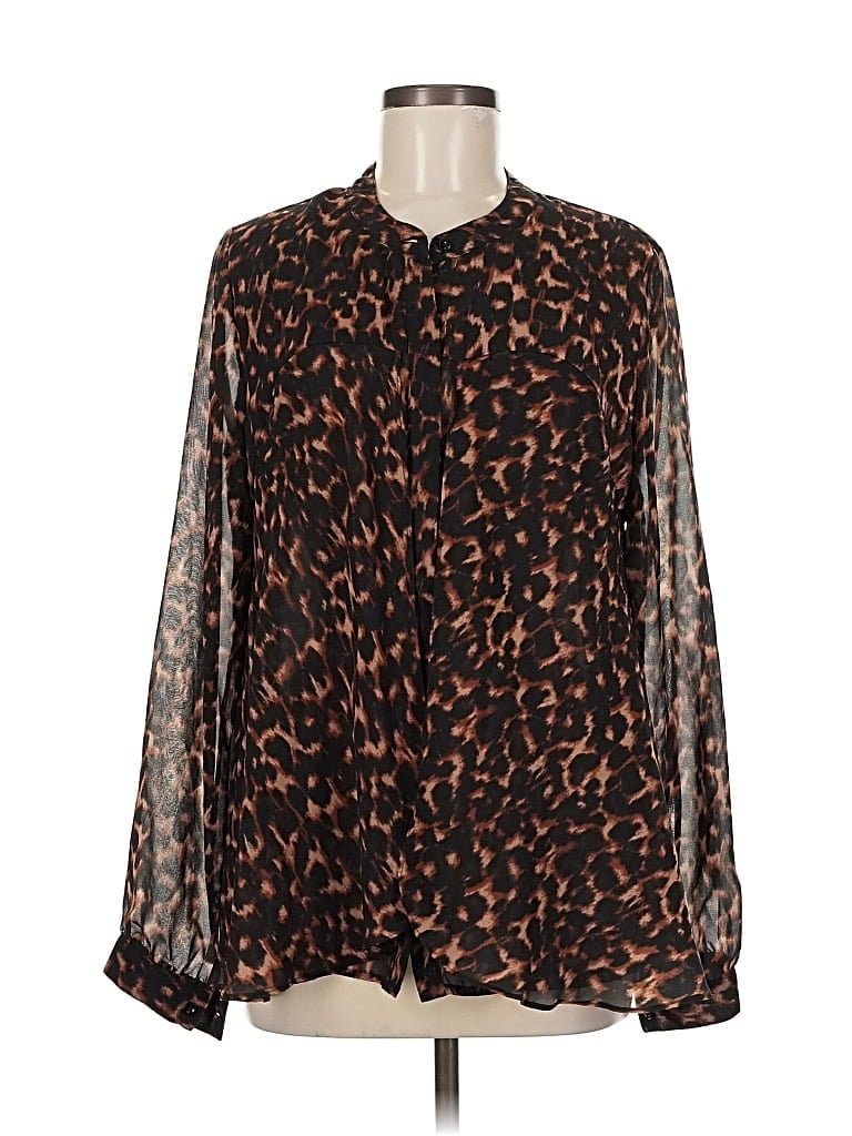 Bcbg Paris Long Sleeve Blouse In Multi