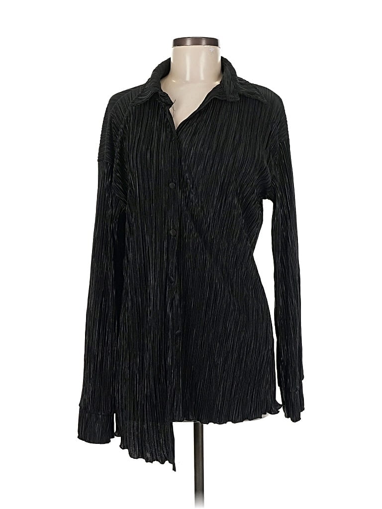 Pre-owned Unbranded Long Sleeve Blouse In Black