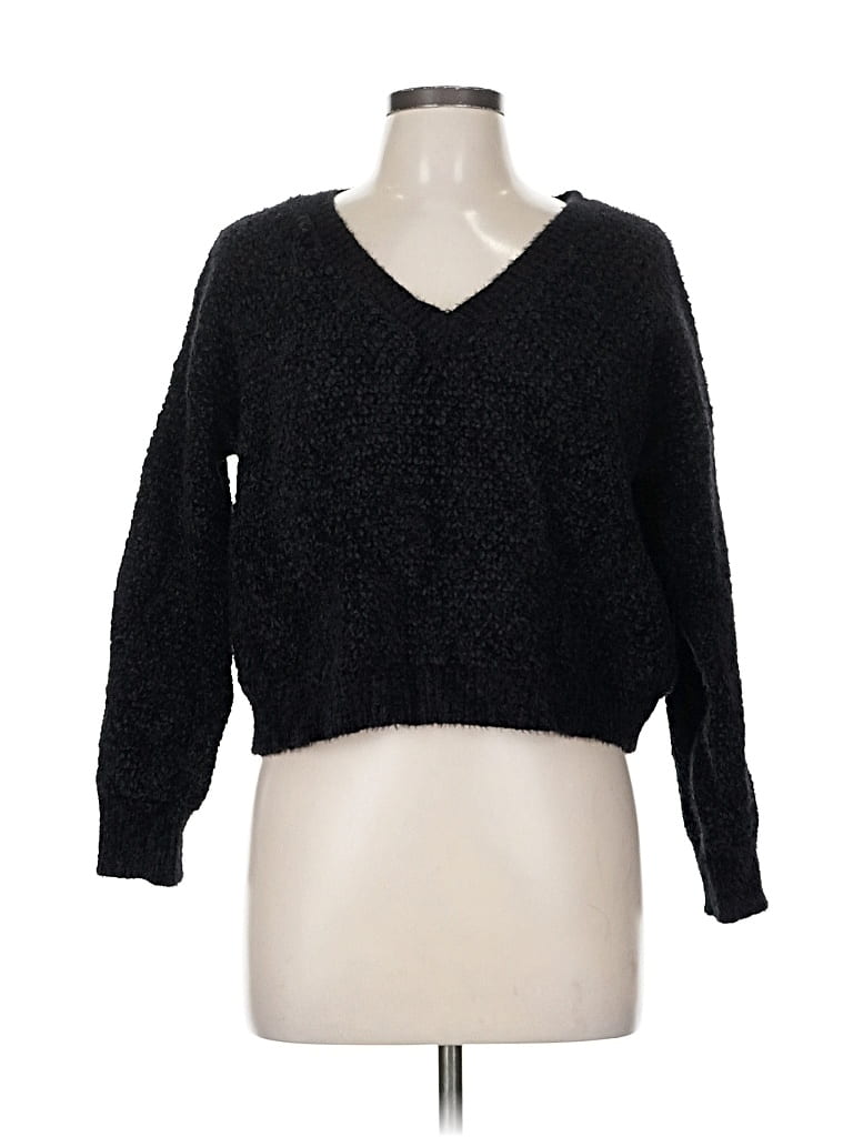 Pre-owned Double Zero Pullover Sweater In Black