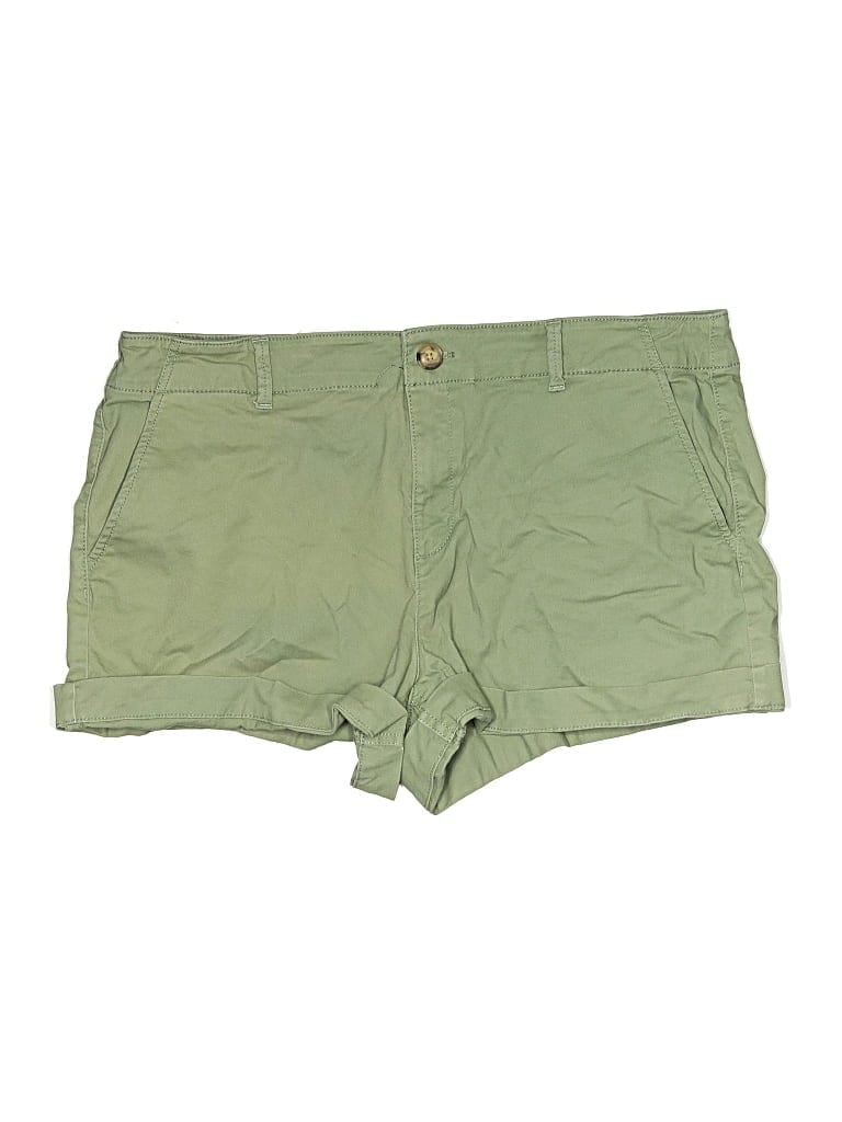 Pre-owned Ann Taylor Loft Khaki Shorts In Green