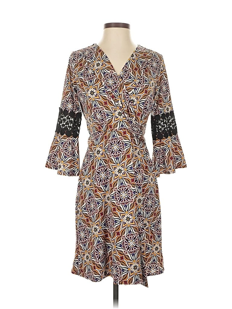 Pre-owned Unbranded Casual Dress In Brown