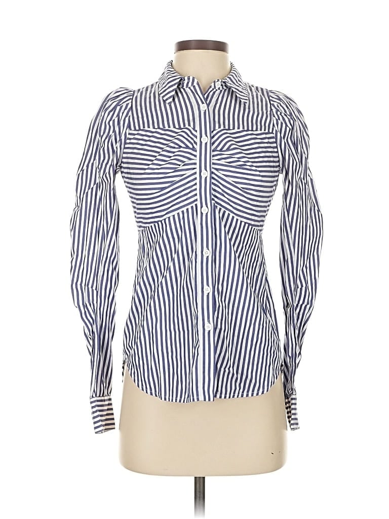 VERONICA BEARD Pre-owned Long Sleeve Button Down Shirt In Blue