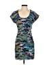 Walter 100% Silk Camo Blue Casual Dress Size 0 - photo 1