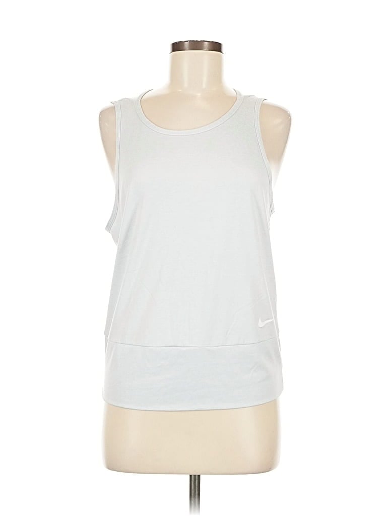 Pre-owned Nike Active Tank Top In Silver