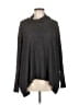Self Contrast Gray Poncho Size M - photo 1