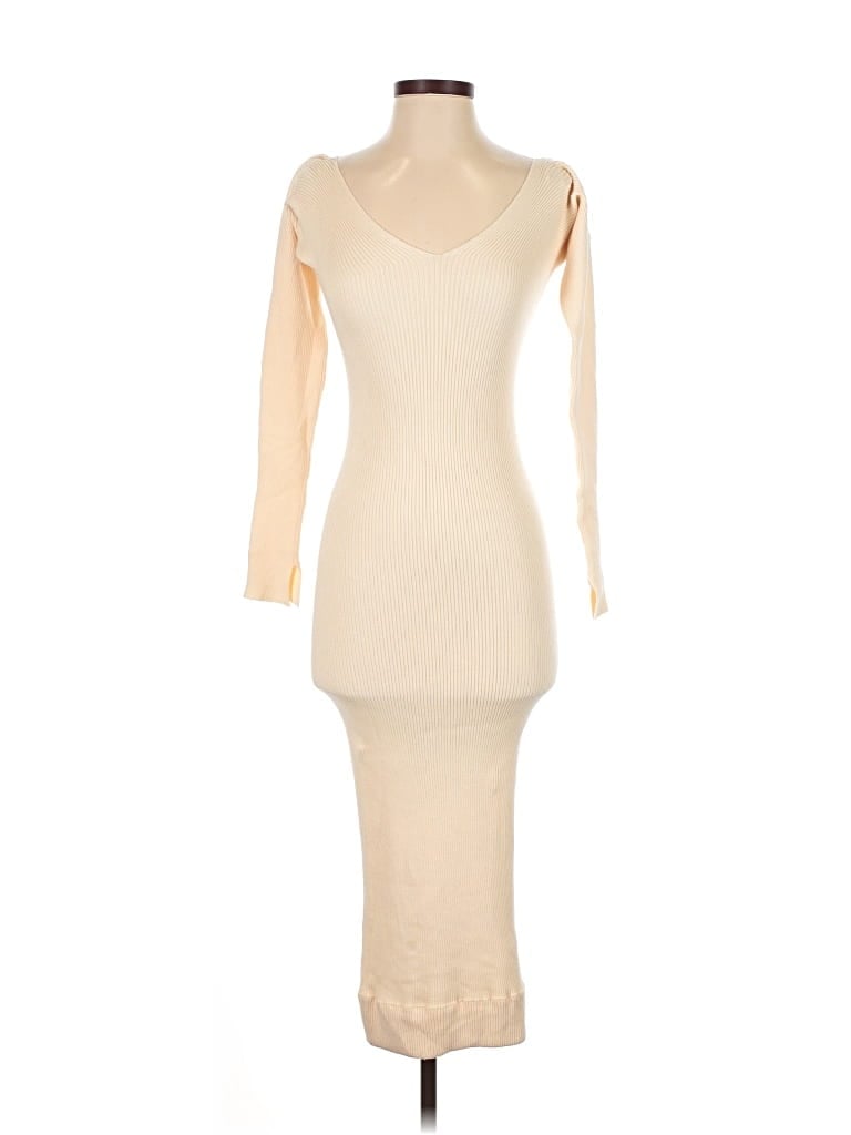 Pre-owned Assorted Brands Casual Dress In White