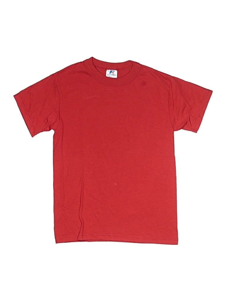 Click to view more detailed imagery on our partner's website Pre-owned Russell Athletic Kids' Short Sleeve T-shirt In Red