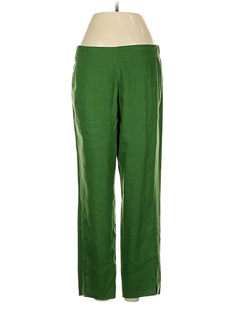 Pre-owned Jjill Linen Pants In Green