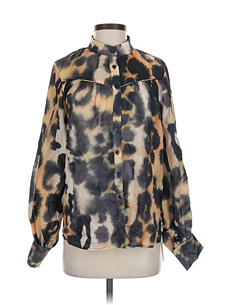 Pre-owned Commense Long Sleeve Blouse In Black