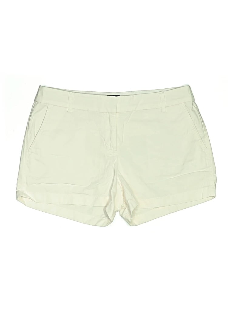 Pre-owned J.crew Factory Store Khaki Shorts In White