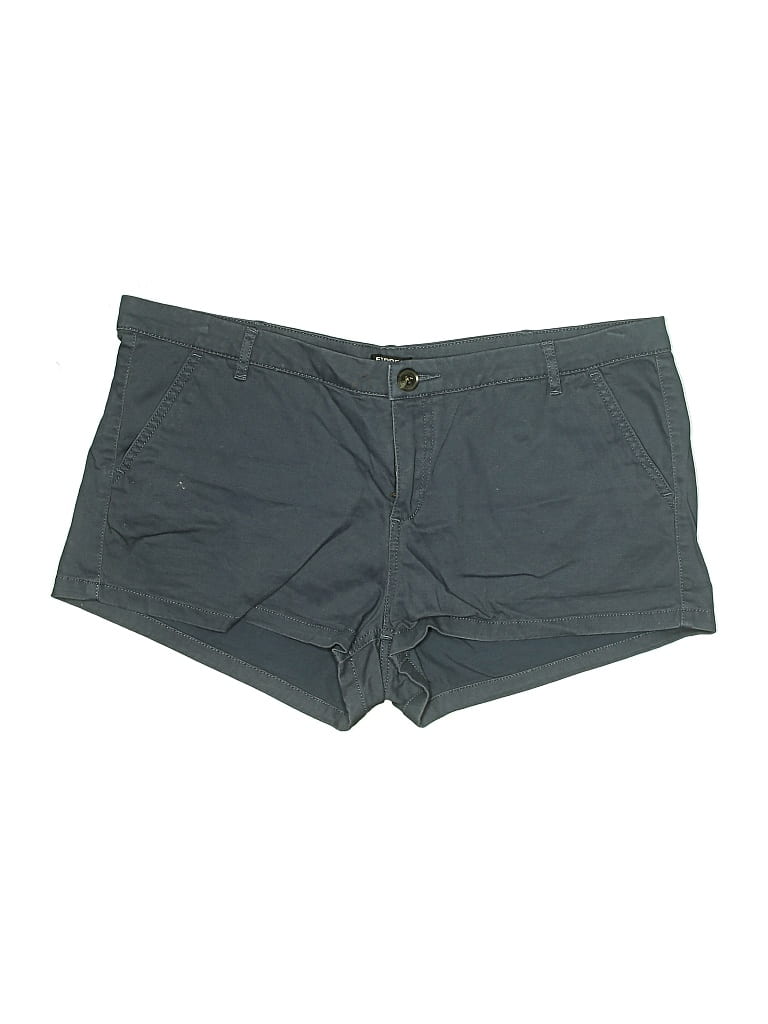 Pre-owned Express Outlet Khaki Shorts In Blue