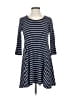 Lush Stripes Blue Casual Dress Size S (estimated) - photo 1